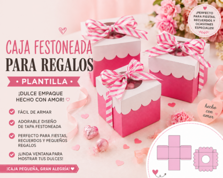 Caja Festoneada con Ventana