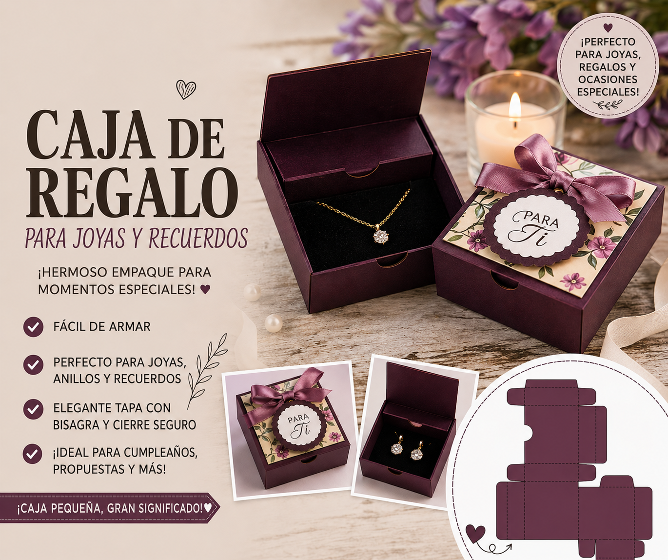 Caja para Joyas y Recuerdos